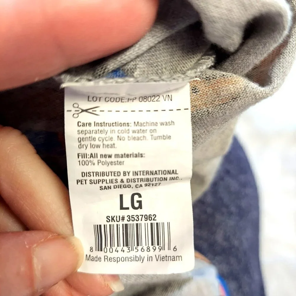 Unbranded Blue/Gray Graphic Doggie Pajamas